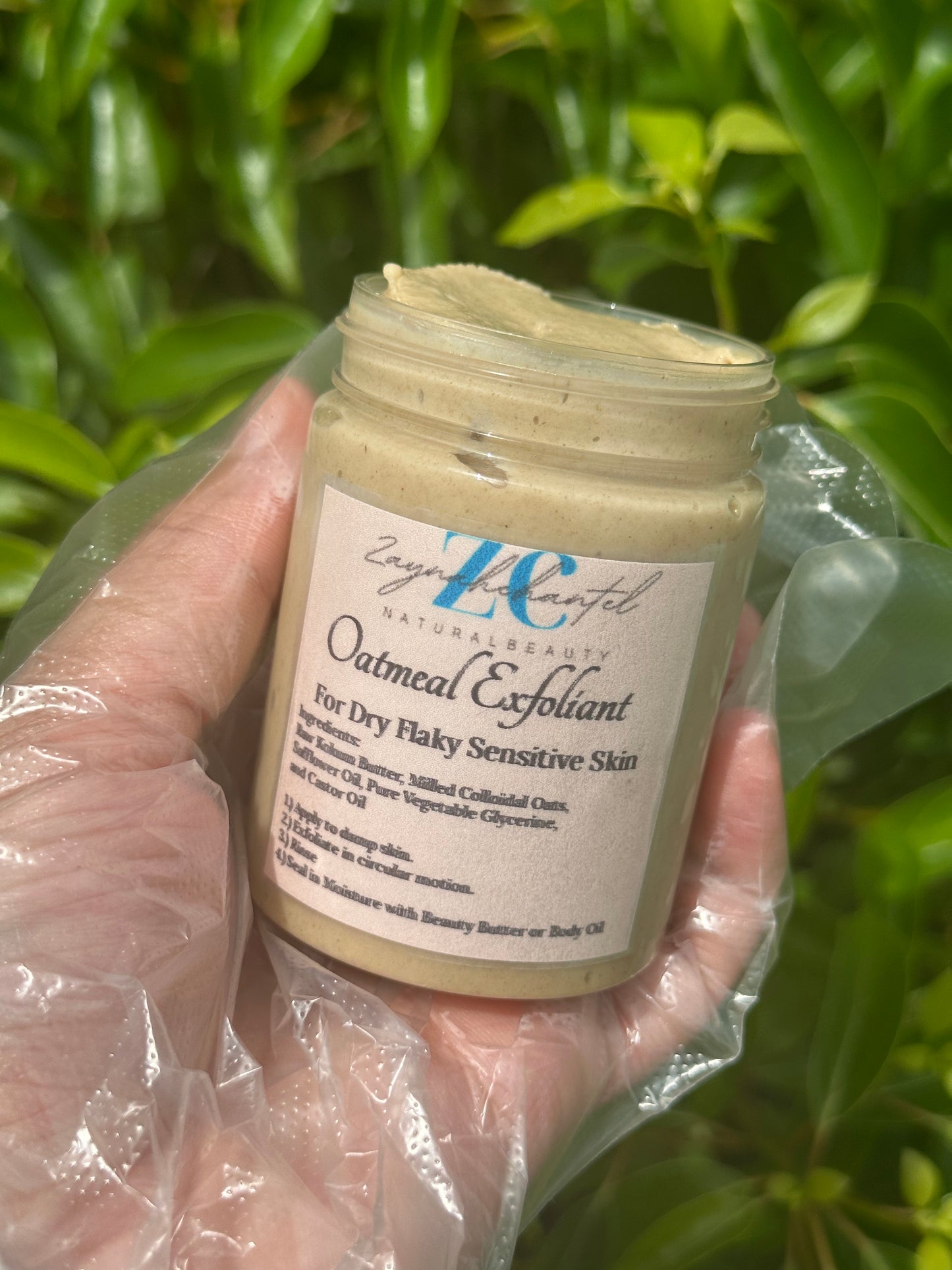 Oatmeal Face Exfoliant for sensitive skin